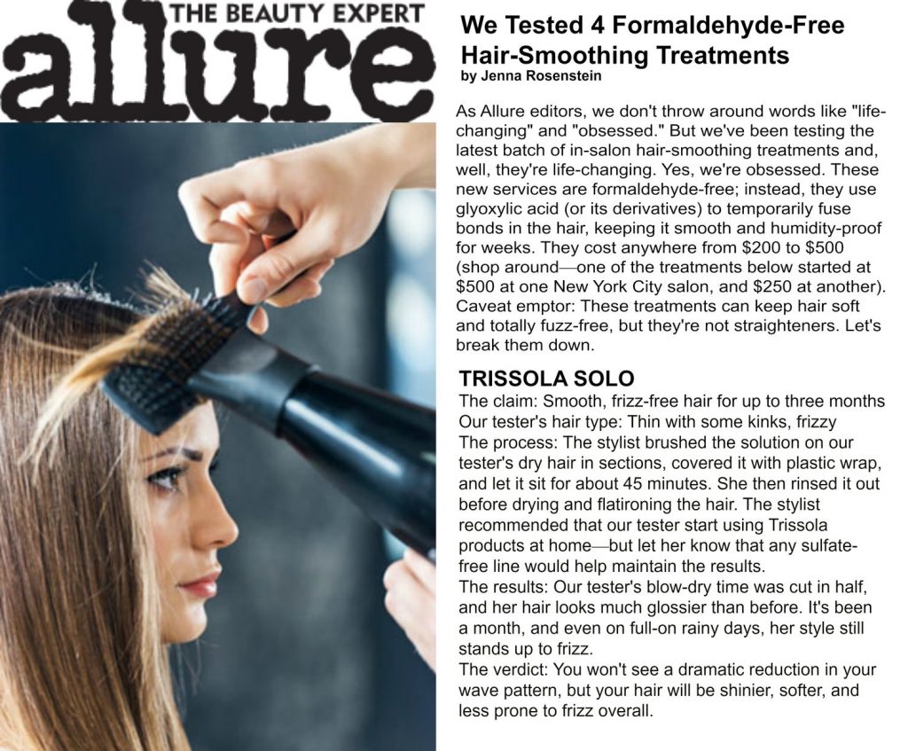 Trissola Luxury Hair Care Products Press